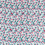 Dreiecke Fuchsia Patchwork-Stoff - Ribes y Casals