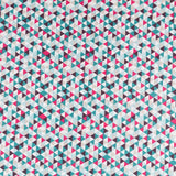 Dreiecke Fuchsia Patchwork-Stoff - Ribes y Casals
