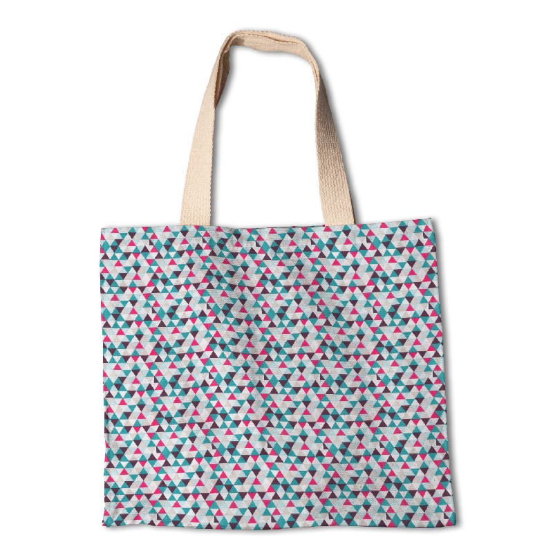Dreiecke Fuchsia Patchwork-Stoff - Ribes y Casals