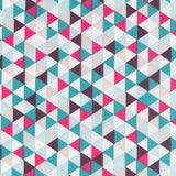 Dreiecke Fuchsia Patchwork-Stoff - Ribes y Casals