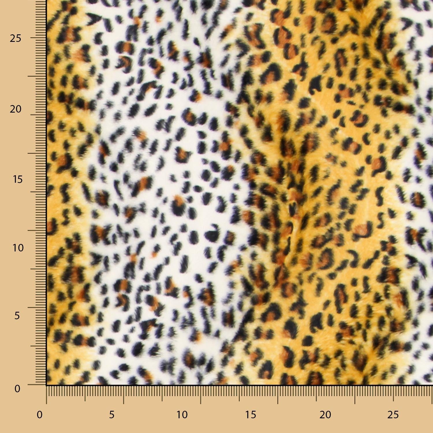 Gelber Leopard-Tierhaar-Stoff - Ribes y Casals