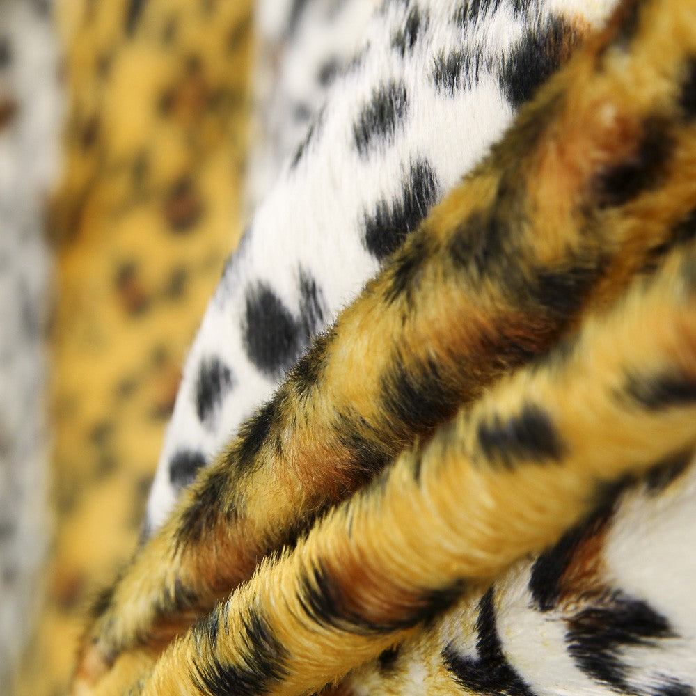 Gelber Leopard-Tierhaar-Stoff - Ribes y Casals