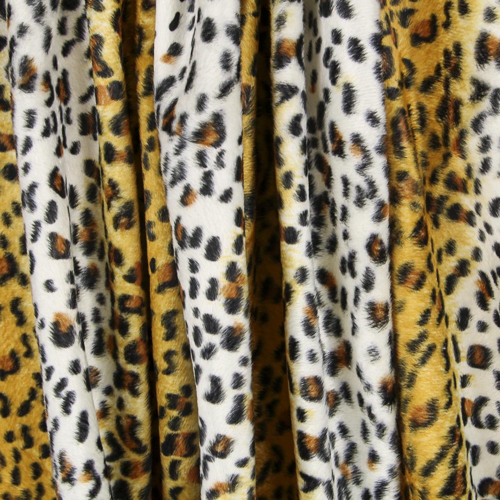 Gelber Leopard-Tierhaar-Stoff - Ribes y Casals
