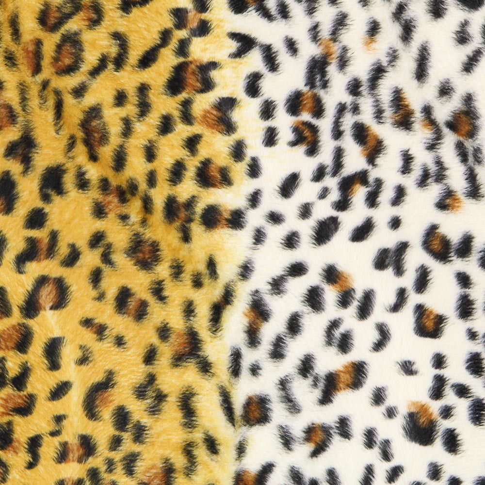 Gelber Leopard-Tierhaar-Stoff - Ribes y Casals