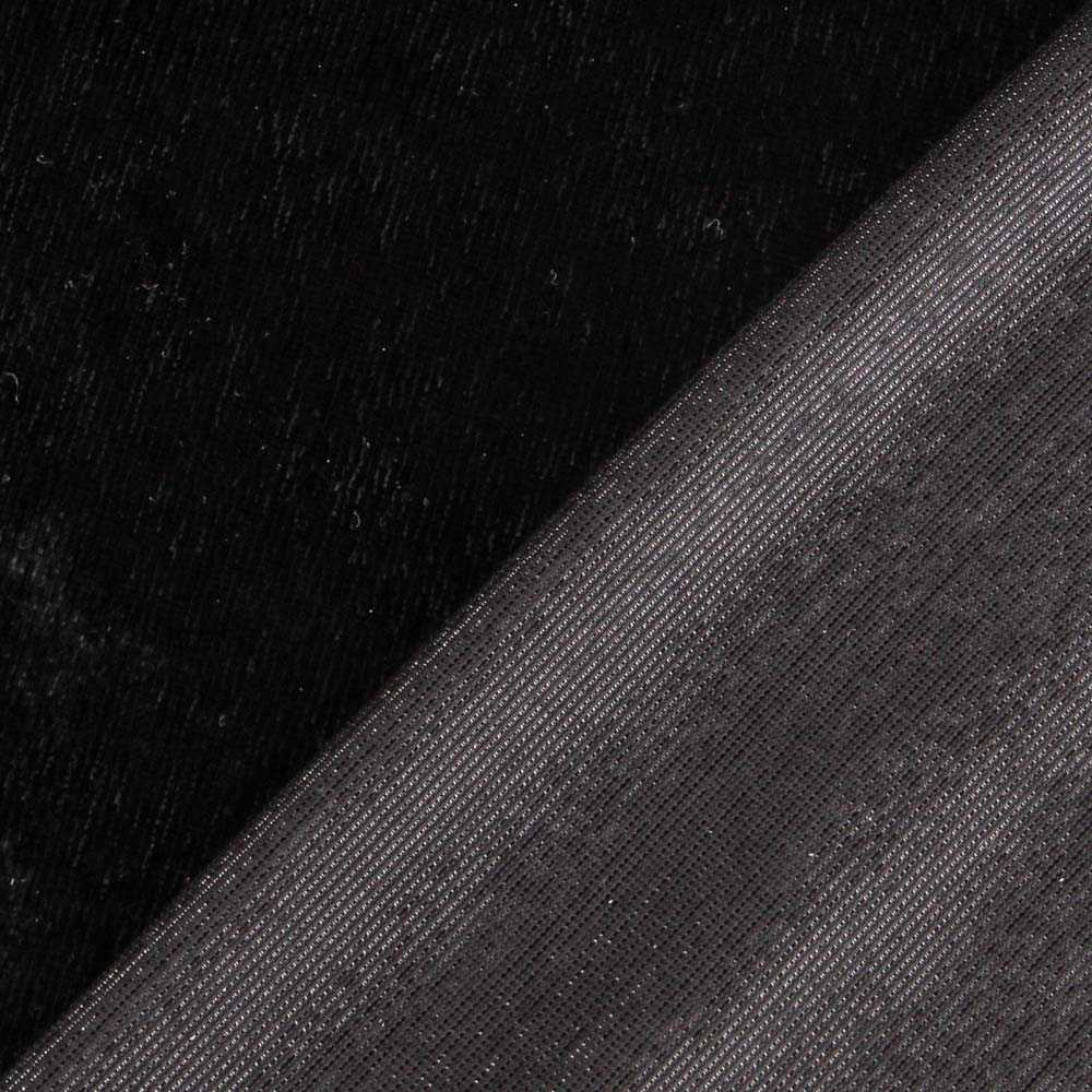 Lurex Affenhaar-Stoff Schwarz - Ribes y Casals