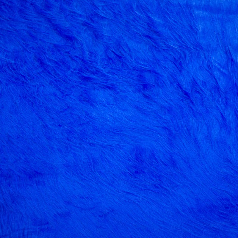 Elektrisch Blau Langhaar Stoff - Ribes y Casals