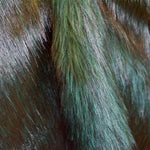 Zweifarbiges flaschengrünes Langhaar-Tuch - Ribes y Casals