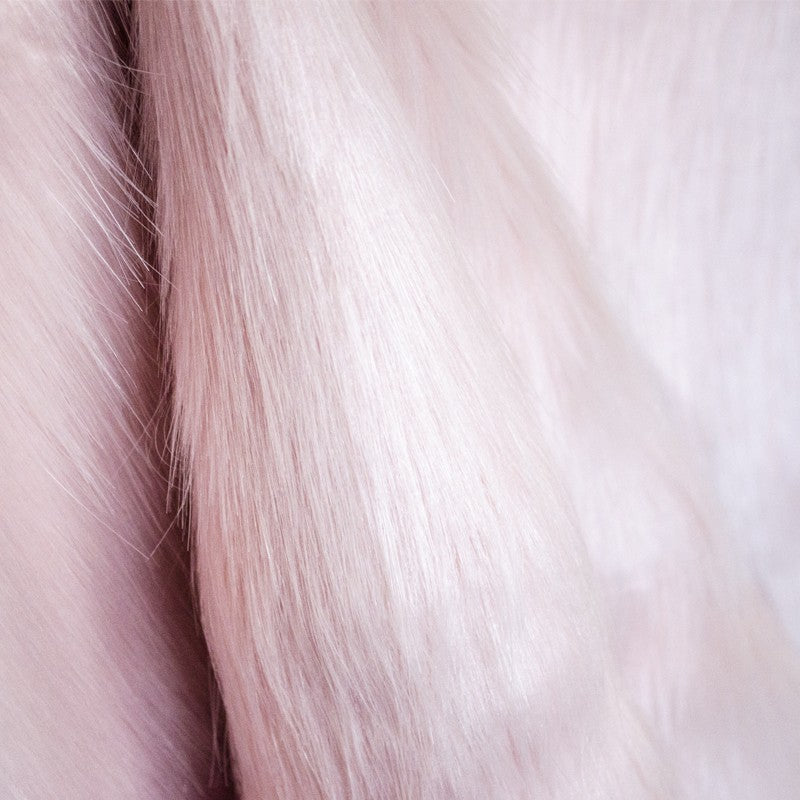 Stoff Glatt Langes Haar Nude Pink - Ribes y Casals