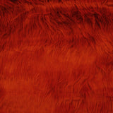 Stoffrest: Langhaar-Stoff, rot – verschiedene Maße x Breite 150 cm - Ribes y Casals
