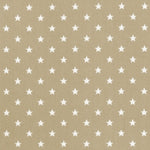 Pique Canutillo Stars Stoff Camel Hintergrund - Ribes y Casals