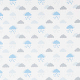 Pique Canutillo Stoff Clouds Blau - Ribes y Casals