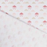 Stoff Piqué Canutillo Rosa Wolken - Ribes y Casals
