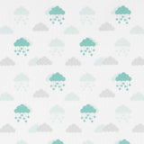 Pique Canutillo Stoff Clouds Grün - Ribes y Casals