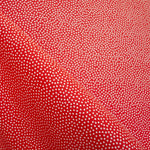 Stoff Piqué Polka Dot Roter Hintergrund 3mm - Ribes y Casals