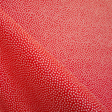 Stoff Piqué Polka Dot Roter Hintergrund 3mm - Ribes y Casals