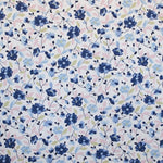 Pique Floral Print Stoff Blau - Ribes y Casals