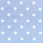 Stoff Piqué Polka Dot Weiß - Ribes y Casals