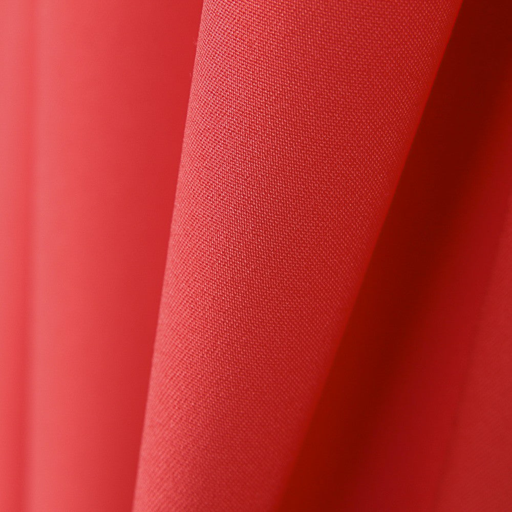 Einfarbiger korallenroter elastischer Gabardine-Stretch-Stoff - Ribes y Casals