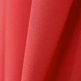 Einfarbiger korallenroter elastischer Gabardine-Stretch-Stoff - Ribes y Casals
