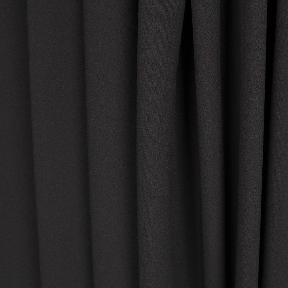 Einfarbig Schwarz Stretch Gabardine Stretch Stoff Schwarz - Ribes y Casals