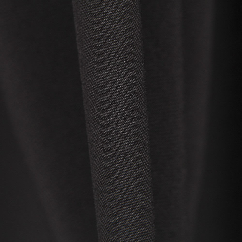 Einfarbig Schwarz Stretch Gabardine Stretch Stoff Schwarz - Ribes y Casals