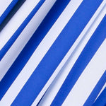 Flachgewebe blau gestreift weiß 23mm - Ribes y Casals
