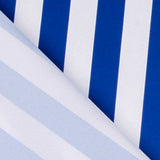 Flachgewebe blau gestreift weiß 23mm - Ribes y Casals