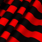 Flachgewebe rot gestreift schwarz 23mm - Ribes y Casals