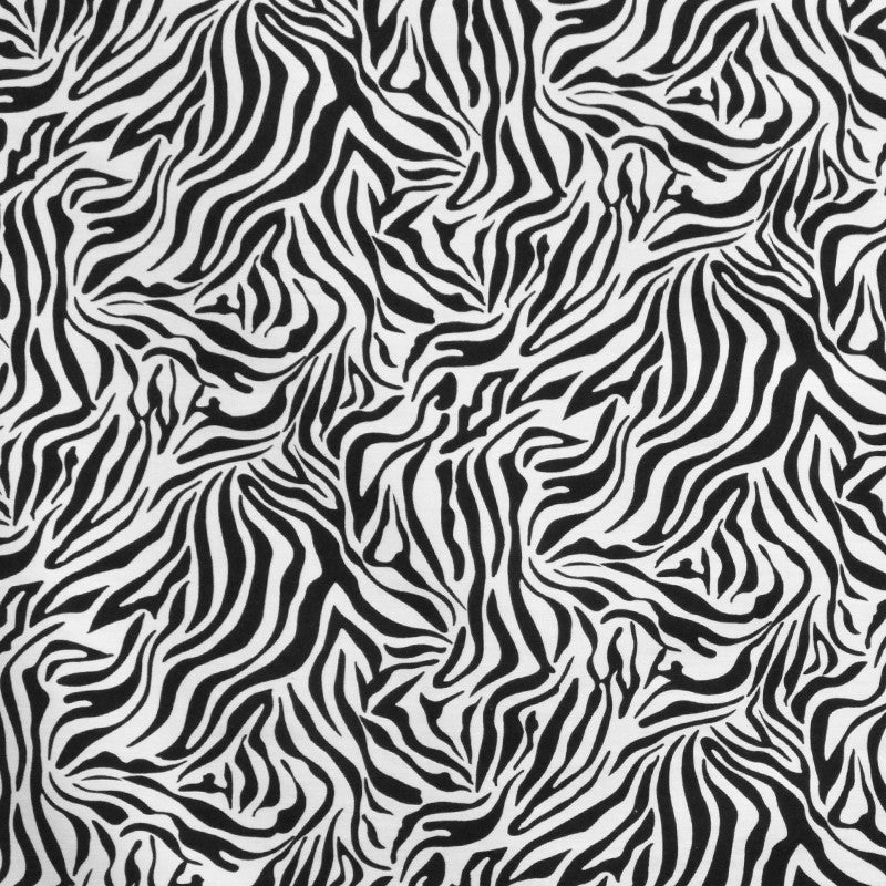 Zebra Flache Viskosetuch Weiß Schwarz - Ribes y Casals