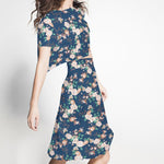 Polyester-Gewebe Canard Blumen - Ribes y Casals