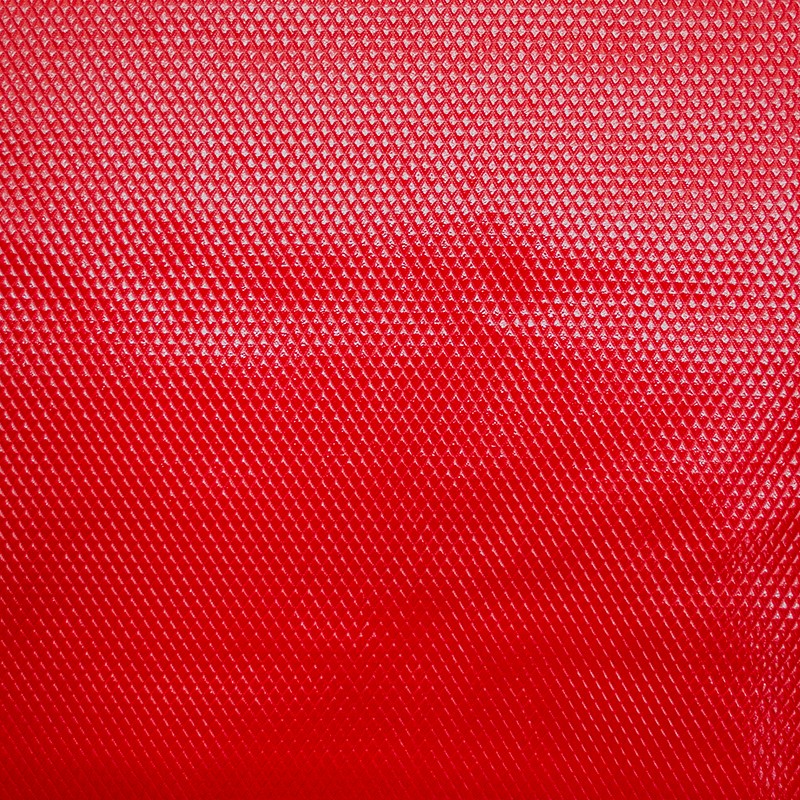 Roter Rhombus gesteppter Lackleder-Stoff - Ribes y Casals