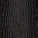 Krokodil-Lackleder-Gewebe Schwarz - Ribes y Casals