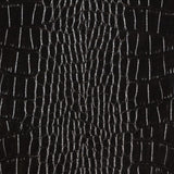 Krokodil-Lackleder-Gewebe Schwarz - Ribes y Casals