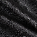 Krokodil-Lackleder-Gewebe Schwarz - Ribes y Casals