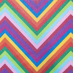 Mehrfarbiger Kunstleder-Stoff Pfeile Multicolour - Ribes y Casals