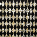 Schwarzer Rhombus Reptil-Lackkunstleder-Stoff Schwarz - Ribes y Casals