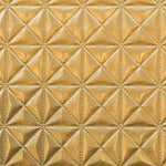 Goldener Rhombus 3D Lack-Kunstleder-Stoff - Ribes y Casals