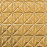 Goldener Rhombus 3D Lack-Kunstleder-Stoff - Ribes y Casals
