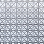 3D Silberner Rhombus 3D Lack-Kunstleder-Stoff - Ribes y Casals