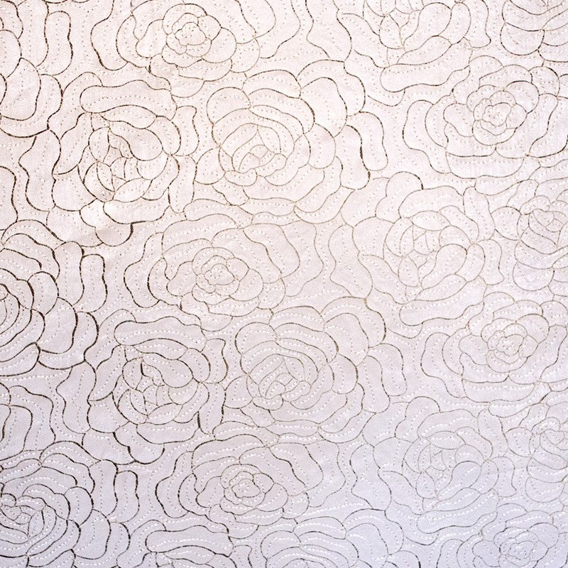 Beige gemusterter Kunstleder-Stoff - Ribes y Casals