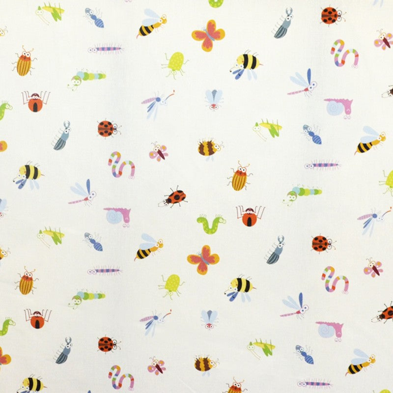 Kinder Baumwolle Popeline Bugs Ecru - Ribes y Casals