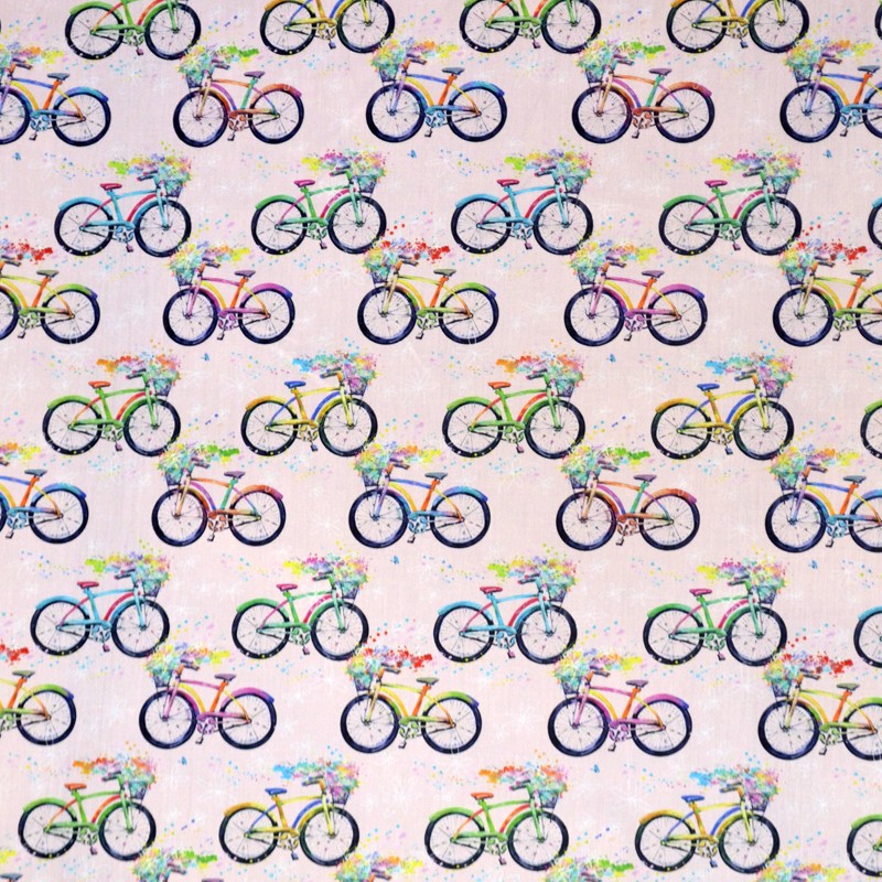 Fahrrad Baumwolle Popeline Rosa - Ribes y Casals