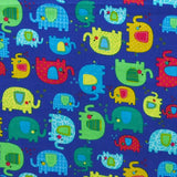 Baumwoll-Popeline Elefant Blau - Ribes y Casals