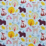 Popeline Baumwolle Baumwolle Fuchs Himmelblau Hintergrund - Ribes y Casals