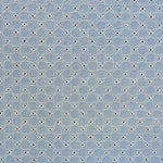 Popeline-Stoff Stickerei Kreise Blau - Ribes y Casals