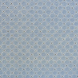 Popeline-Stoff Stickerei Kreise Blau - Ribes y Casals