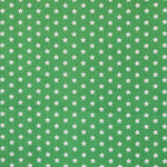 Sterne Popeline-Stoff Grüner Hintergrund - Ribes y Casals