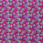 Flamenco-Popeline-Stoff Liberty Roses Fuchsia - Ribes y Casals