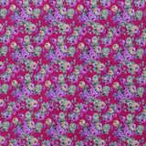 Flamenco-Popeline-Stoff Liberty Roses Fuchsia - Ribes y Casals