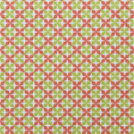 Geometrischer Popelinestoff in Pistazie - Ribes y Casals